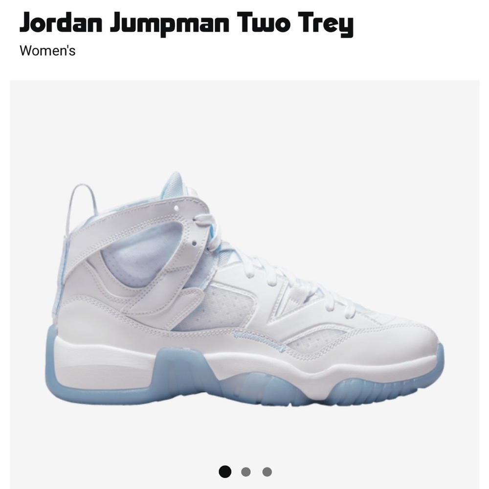 Girls Jordan Jumpman Two Trey high top basketball shoes